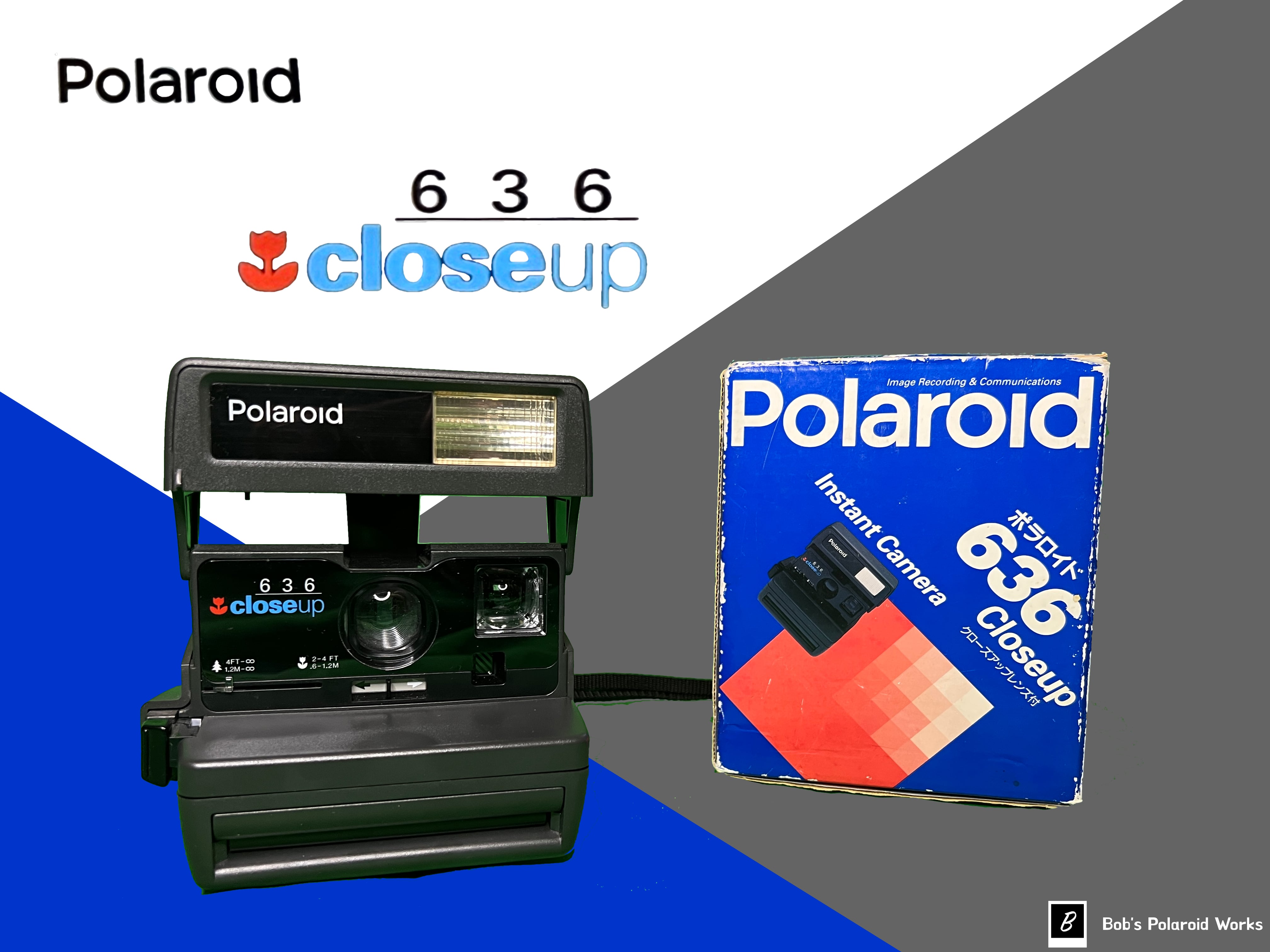 日本 Polaroid ポラロイド 636 closeup 2台セット ad-naturam.fr